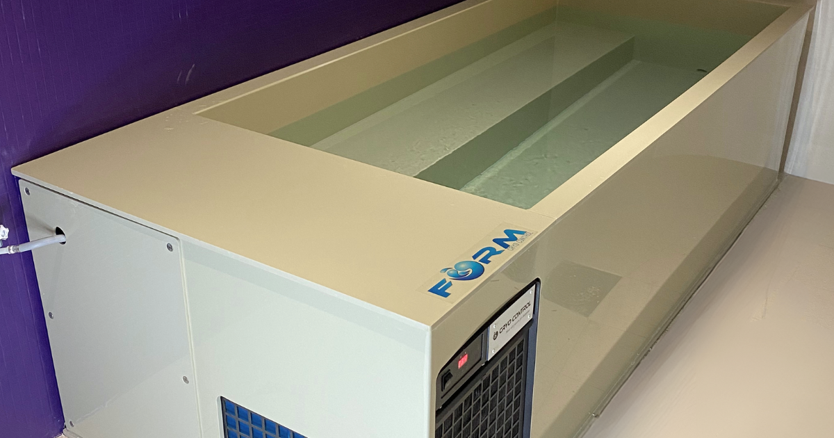 Toulouse Football Club's "FORM4" Cryo Control icebath.